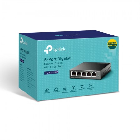 Switch de bureau 5 ports Gigabit - Boîtier métal