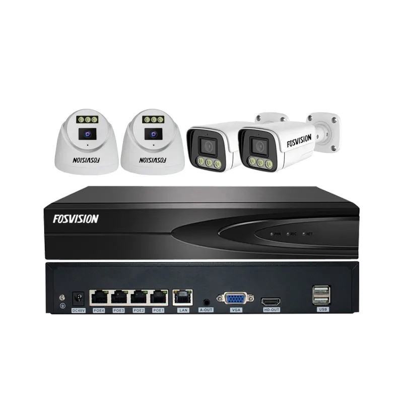 Kit NVR 4 CAMERA POE d'extérieur 5MP