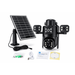 CAMÉRA SOLAIRE 4G À 3 OBJECTIFS 4G