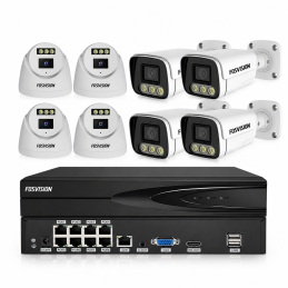 Kit NVR 8 CAMERA POE d'extérieur 5MP