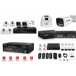 Kit NVR 8 CAMERA POE d'extérieur 5MP